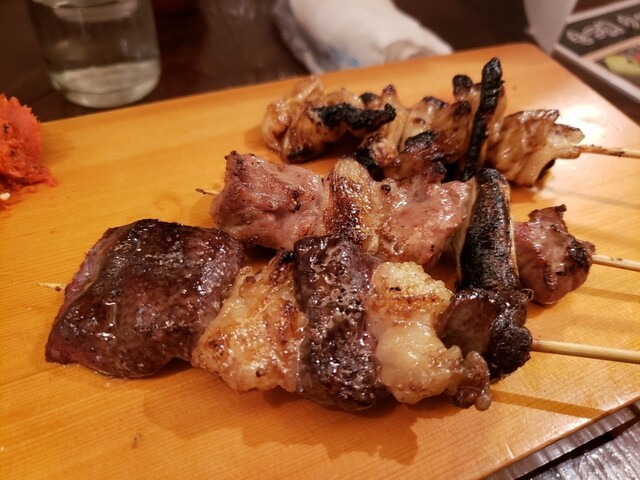 焼きとん食べながらカラオケ